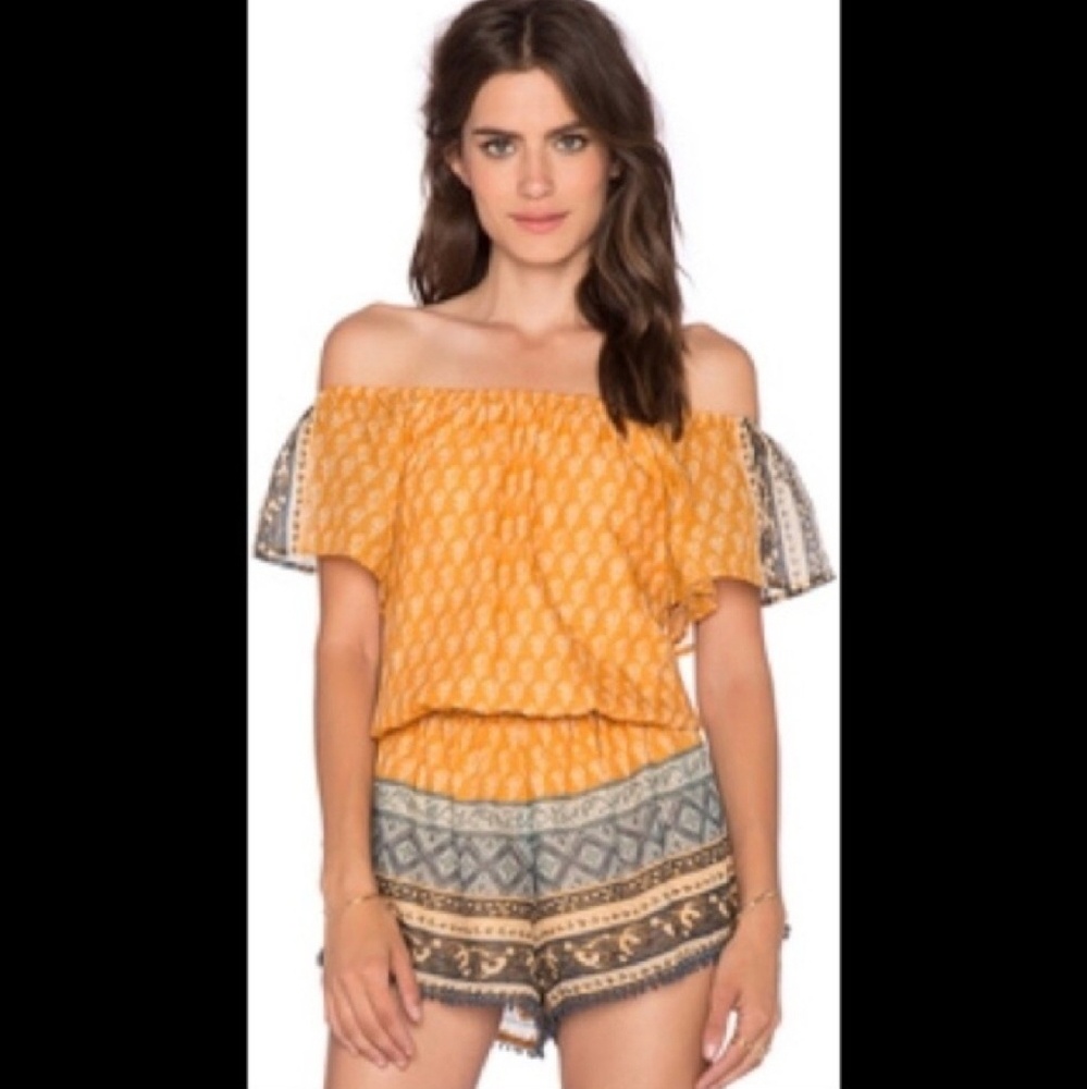 Eternal Sunshine Creations off the shoulder romper